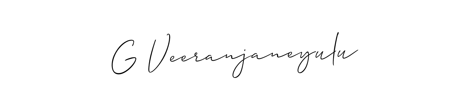 Also we have G Veeranjaneyulu name is the best signature style. Create professional handwritten signature collection using Allison_Script autograph style. G Veeranjaneyulu signature style 2 images and pictures png