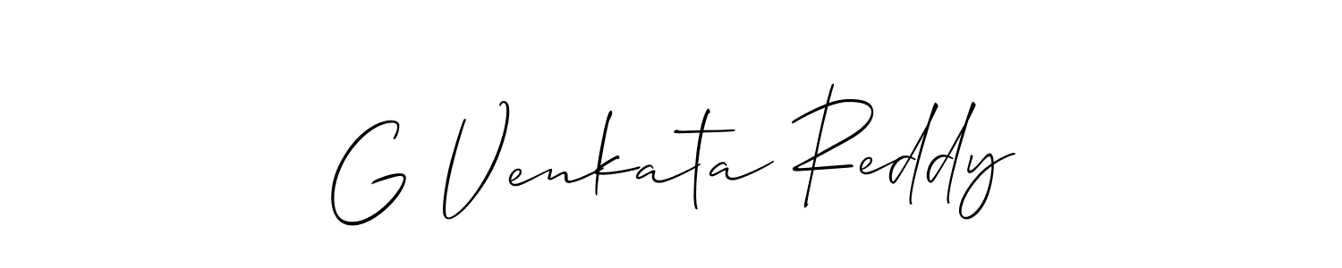 G Venkata Reddy stylish signature style. Best Handwritten Sign (Allison_Script) for my name. Handwritten Signature Collection Ideas for my name G Venkata Reddy. G Venkata Reddy signature style 2 images and pictures png