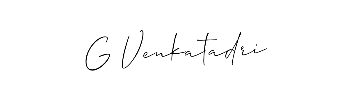 Also we have G Venkatadri name is the best signature style. Create professional handwritten signature collection using Allison_Script autograph style. G Venkatadri signature style 2 images and pictures png