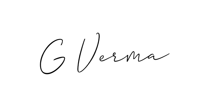 Similarly Allison_Script is the best handwritten signature design. Signature creator online .You can use it as an online autograph creator for name G Verma. G Verma signature style 2 images and pictures png