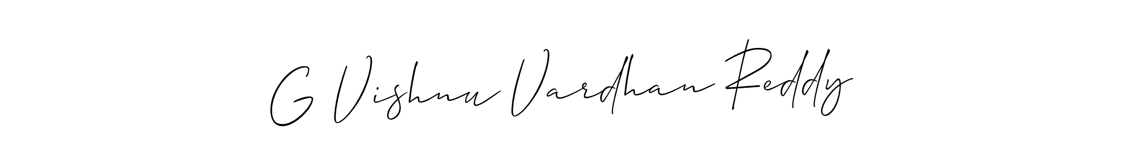 G Vishnu Vardhan Reddy stylish signature style. Best Handwritten Sign (Allison_Script) for my name. Handwritten Signature Collection Ideas for my name G Vishnu Vardhan Reddy. G Vishnu Vardhan Reddy signature style 2 images and pictures png