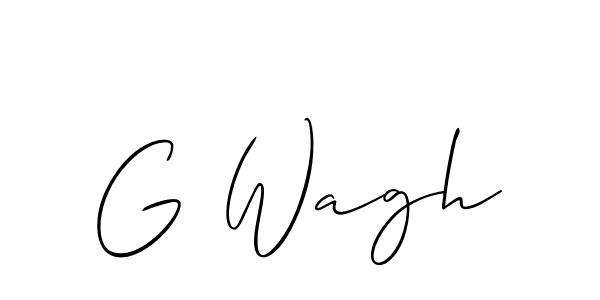 Make a short G Wagh signature style. Manage your documents anywhere anytime using Allison_Script. Create and add eSignatures, submit forms, share and send files easily. G Wagh signature style 2 images and pictures png