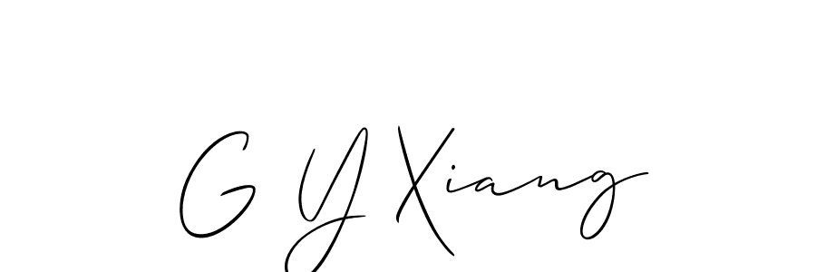 Make a beautiful signature design for name G Y Xiang. Use this online signature maker to create a handwritten signature for free. G Y Xiang signature style 2 images and pictures png