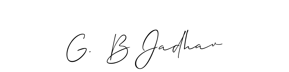 G.  B Jadhav stylish signature style. Best Handwritten Sign (Allison_Script) for my name. Handwritten Signature Collection Ideas for my name G.  B Jadhav. G.  B Jadhav signature style 2 images and pictures png