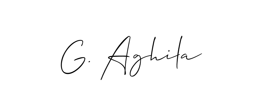 You can use this online signature creator to create a handwritten signature for the name G. Aghila. This is the best online autograph maker. G. Aghila signature style 2 images and pictures png