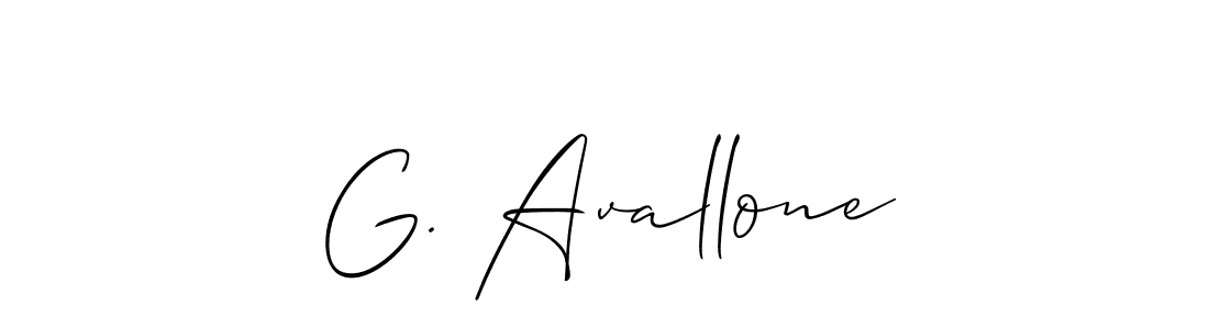 G. Avallone stylish signature style. Best Handwritten Sign (Allison_Script) for my name. Handwritten Signature Collection Ideas for my name G. Avallone. G. Avallone signature style 2 images and pictures png