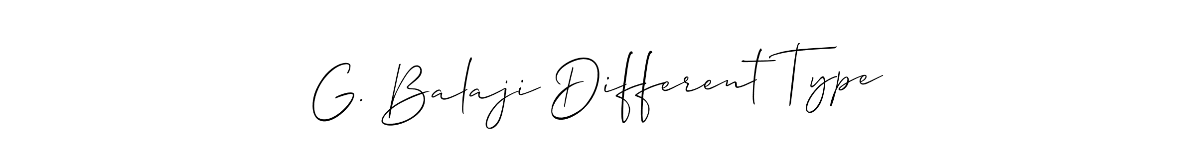 Use a signature maker to create a handwritten signature online. With this signature software, you can design (Allison_Script) your own signature for name G. Balaji Different Type. G. Balaji Different Type signature style 2 images and pictures png