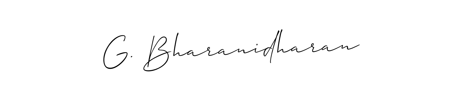 Check out images of Autograph of G. Bharanidharan name. Actor G. Bharanidharan Signature Style. Allison_Script is a professional sign style online. G. Bharanidharan signature style 2 images and pictures png