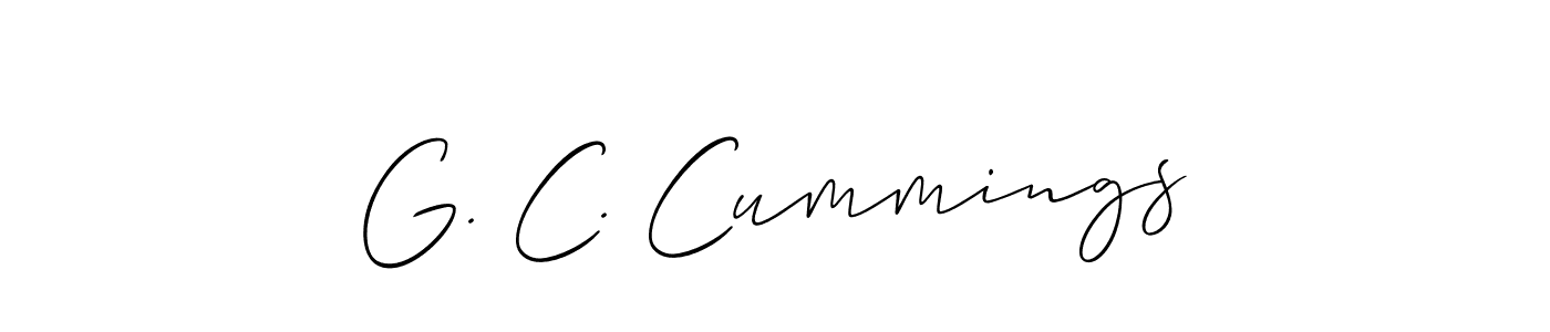 Once you've used our free online signature maker to create your best signature Allison_Script style, it's time to enjoy all of the benefits that G. C. Cummings name signing documents. G. C. Cummings signature style 2 images and pictures png