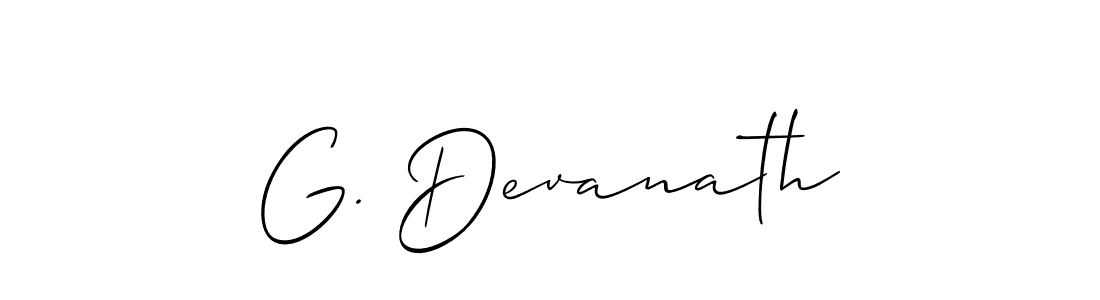 G. Devanath stylish signature style. Best Handwritten Sign (Allison_Script) for my name. Handwritten Signature Collection Ideas for my name G. Devanath. G. Devanath signature style 2 images and pictures png