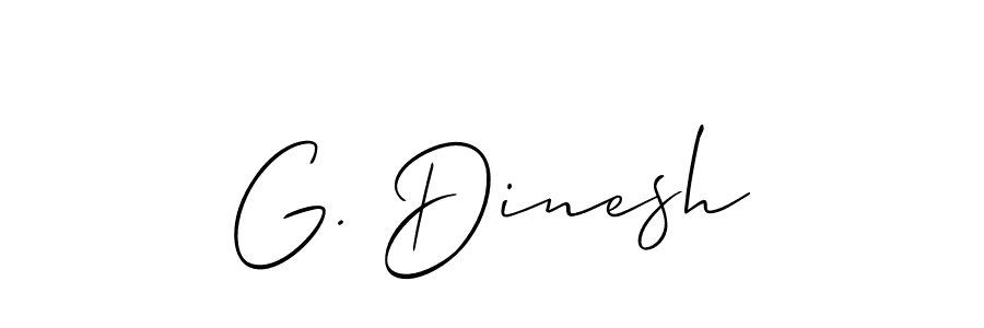 Check out images of Autograph of G. Dinesh name. Actor G. Dinesh Signature Style. Allison_Script is a professional sign style online. G. Dinesh signature style 2 images and pictures png