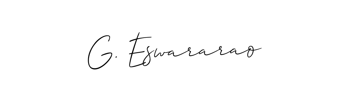 You can use this online signature creator to create a handwritten signature for the name G. Eswararao. This is the best online autograph maker. G. Eswararao signature style 2 images and pictures png