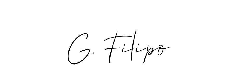 if you are searching for the best signature style for your name G. Filipo. so please give up your signature search. here we have designed multiple signature styles  using Allison_Script. G. Filipo signature style 2 images and pictures png