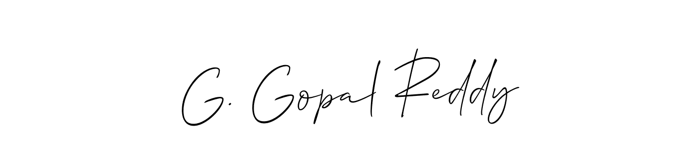 Make a short G. Gopal Reddy signature style. Manage your documents anywhere anytime using Allison_Script. Create and add eSignatures, submit forms, share and send files easily. G. Gopal Reddy signature style 2 images and pictures png