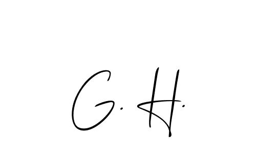 Also we have G. H. name is the best signature style. Create professional handwritten signature collection using Allison_Script autograph style. G. H. signature style 2 images and pictures png