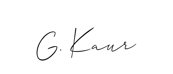 Make a short G. Kaur signature style. Manage your documents anywhere anytime using Allison_Script. Create and add eSignatures, submit forms, share and send files easily. G. Kaur signature style 2 images and pictures png