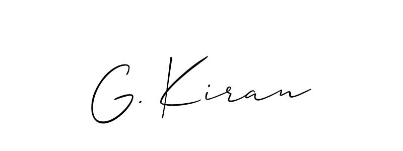 Once you've used our free online signature maker to create your best signature Allison_Script style, it's time to enjoy all of the benefits that G. Kiran name signing documents. G. Kiran signature style 2 images and pictures png