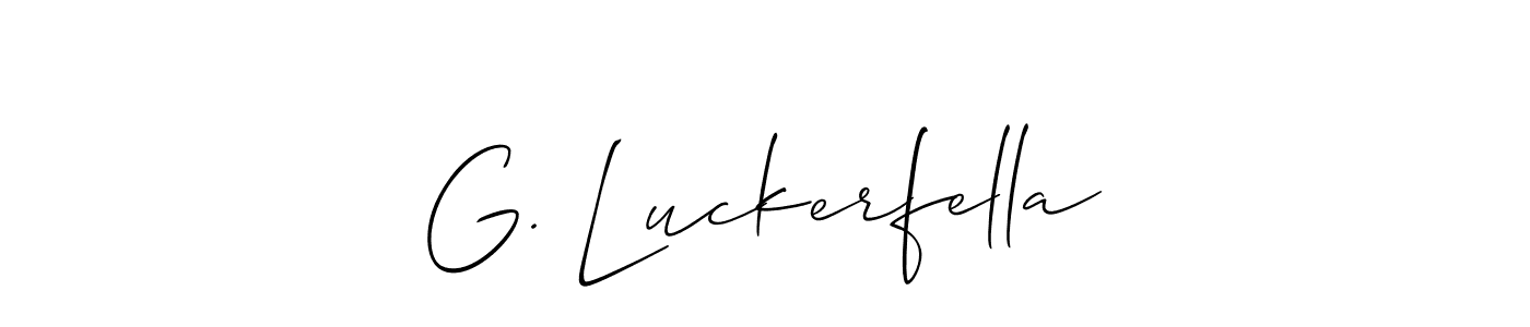 See photos of G. Luckerfella official signature by Spectra . Check more albums & portfolios. Read reviews & check more about Allison_Script font. G. Luckerfella signature style 2 images and pictures png