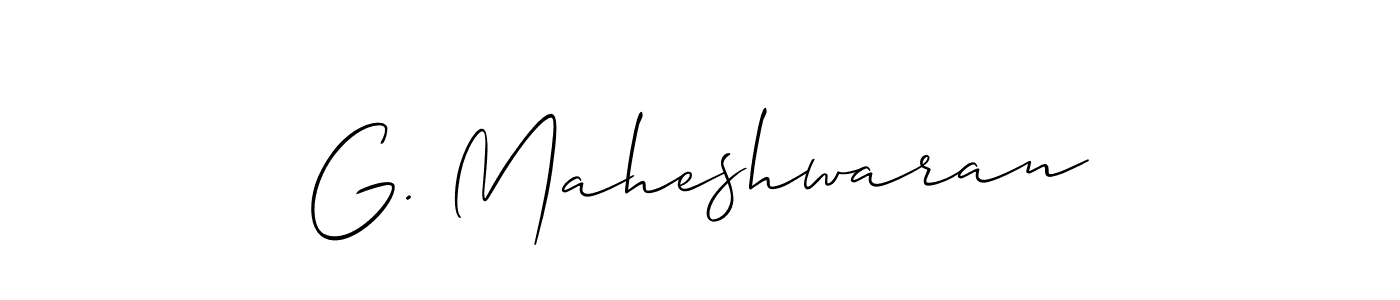 It looks lik you need a new signature style for name G. Maheshwaran. Design unique handwritten (Allison_Script) signature with our free signature maker in just a few clicks. G. Maheshwaran signature style 2 images and pictures png