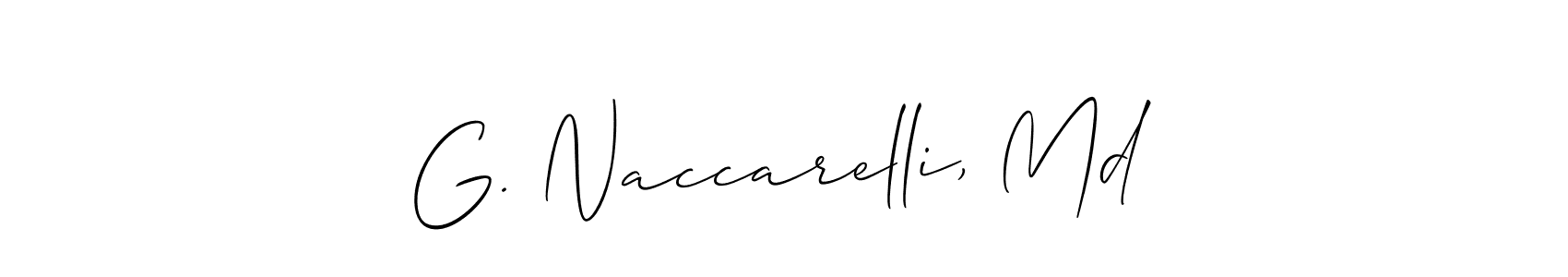 Best and Professional Signature Style for G. Naccarelli, Md. Allison_Script Best Signature Style Collection. G. Naccarelli, Md signature style 2 images and pictures png