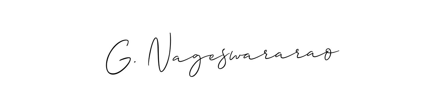 You can use this online signature creator to create a handwritten signature for the name G. Nageswararao. This is the best online autograph maker. G. Nageswararao signature style 2 images and pictures png