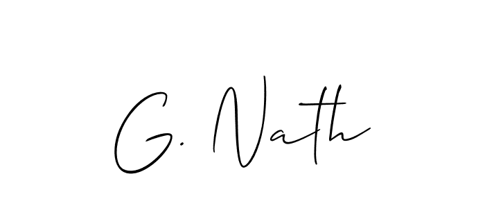 Check out images of Autograph of G. Nath name. Actor G. Nath Signature Style. Allison_Script is a professional sign style online. G. Nath signature style 2 images and pictures png