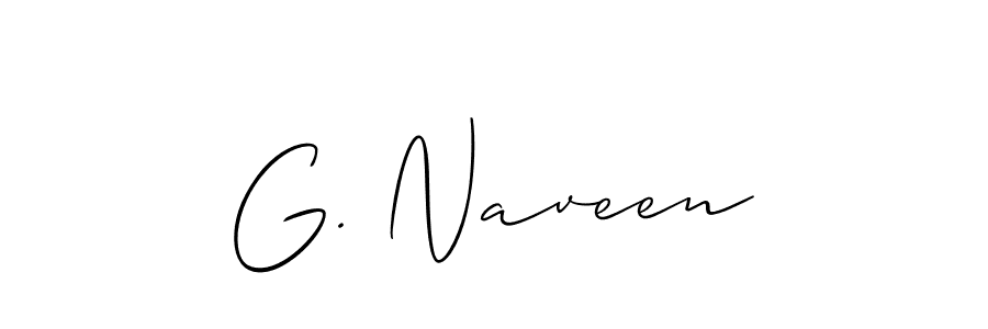 Design your own signature with our free online signature maker. With this signature software, you can create a handwritten (Allison_Script) signature for name G. Naveen. G. Naveen signature style 2 images and pictures png