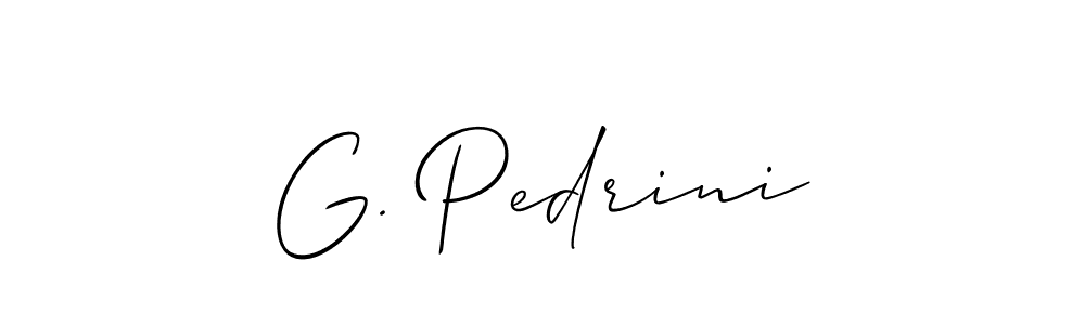 Once you've used our free online signature maker to create your best signature Allison_Script style, it's time to enjoy all of the benefits that G. Pedrini name signing documents. G. Pedrini signature style 2 images and pictures png