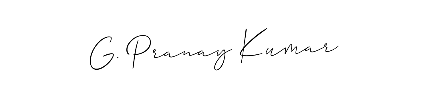 G. Pranay Kumar stylish signature style. Best Handwritten Sign (Allison_Script) for my name. Handwritten Signature Collection Ideas for my name G. Pranay Kumar. G. Pranay Kumar signature style 2 images and pictures png