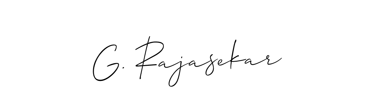 Best and Professional Signature Style for G. Rajasekar. Allison_Script Best Signature Style Collection. G. Rajasekar signature style 2 images and pictures png