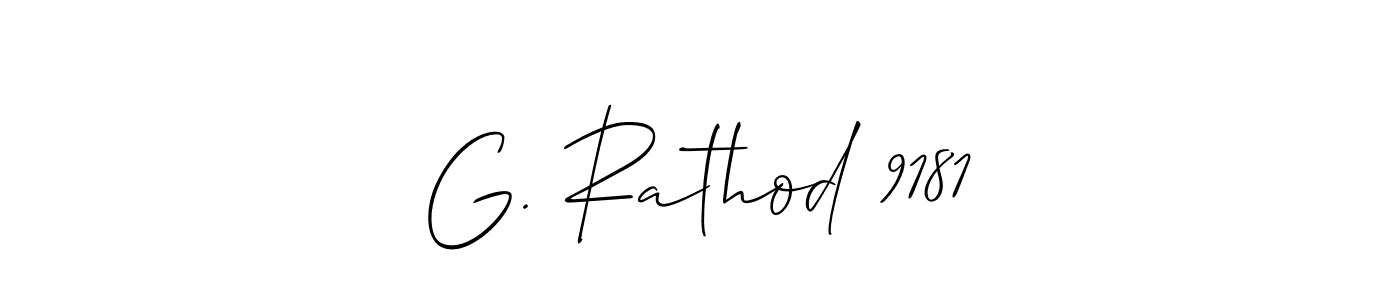 Also You can easily find your signature by using the search form. We will create G. Rathod 9181 name handwritten signature images for you free of cost using Allison_Script sign style. G. Rathod 9181 signature style 2 images and pictures png