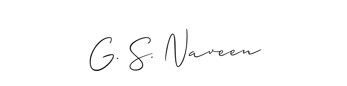 G. S. Naveen stylish signature style. Best Handwritten Sign (Allison_Script) for my name. Handwritten Signature Collection Ideas for my name G. S. Naveen. G. S. Naveen signature style 2 images and pictures png