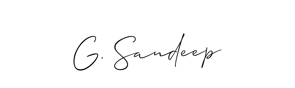 Once you've used our free online signature maker to create your best signature Allison_Script style, it's time to enjoy all of the benefits that G. Sandeep name signing documents. G. Sandeep signature style 2 images and pictures png