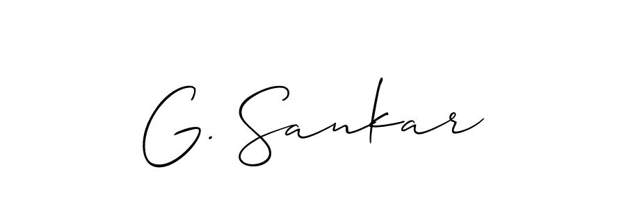 How to make G. Sankar name signature. Use Allison_Script style for creating short signs online. This is the latest handwritten sign. G. Sankar signature style 2 images and pictures png