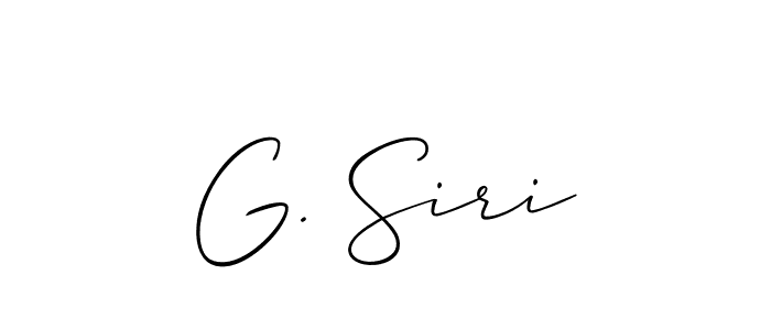 You can use this online signature creator to create a handwritten signature for the name G. Siri. This is the best online autograph maker. G. Siri signature style 2 images and pictures png
