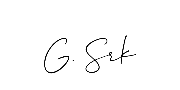 Best and Professional Signature Style for G. Srk. Allison_Script Best Signature Style Collection. G. Srk signature style 2 images and pictures png