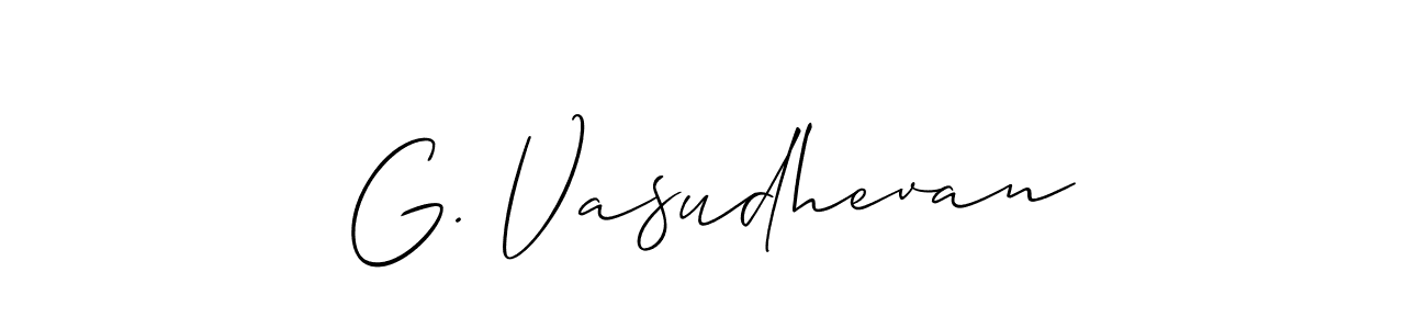 Similarly Allison_Script is the best handwritten signature design. Signature creator online .You can use it as an online autograph creator for name G. Vasudhevan. G. Vasudhevan signature style 2 images and pictures png