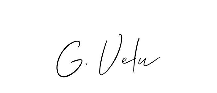 G. Velu stylish signature style. Best Handwritten Sign (Allison_Script) for my name. Handwritten Signature Collection Ideas for my name G. Velu. G. Velu signature style 2 images and pictures png