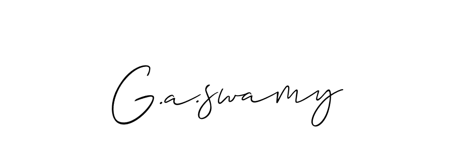 Best and Professional Signature Style for G.a.swamy. Allison_Script Best Signature Style Collection. G.a.swamy signature style 2 images and pictures png