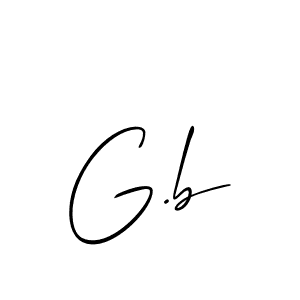 You should practise on your own different ways (Allison_Script) to write your name (G.b) in signature. don't let someone else do it for you. G.b signature style 2 images and pictures png