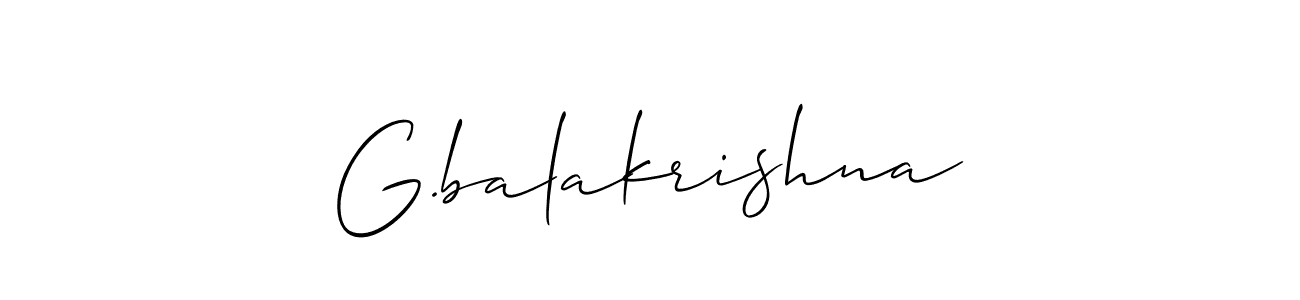 How to Draw G.balakrishna signature style? Allison_Script is a latest design signature styles for name G.balakrishna. G.balakrishna signature style 2 images and pictures png