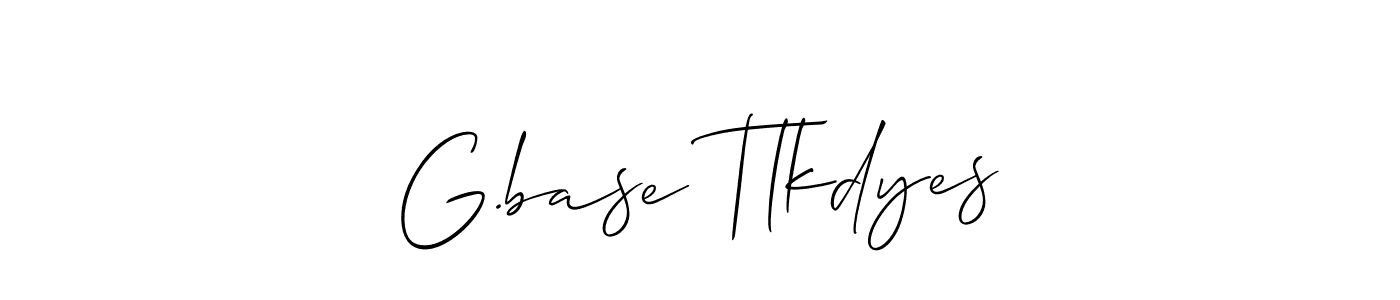 Check out images of Autograph of G.base Tlkdyes name. Actor G.base Tlkdyes Signature Style. Allison_Script is a professional sign style online. G.base Tlkdyes signature style 2 images and pictures png