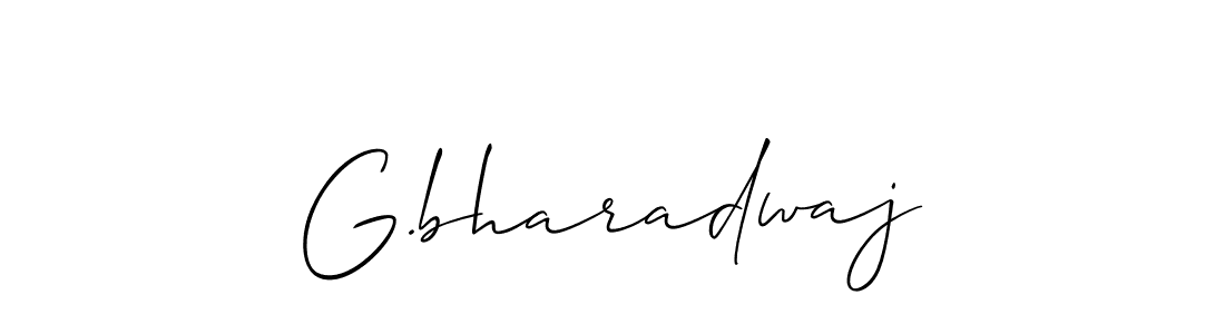 Also we have G.bharadwaj name is the best signature style. Create professional handwritten signature collection using Allison_Script autograph style. G.bharadwaj signature style 2 images and pictures png