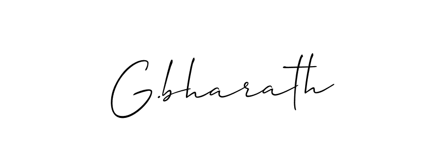 if you are searching for the best signature style for your name G.bharath. so please give up your signature search. here we have designed multiple signature styles  using Allison_Script. G.bharath signature style 2 images and pictures png