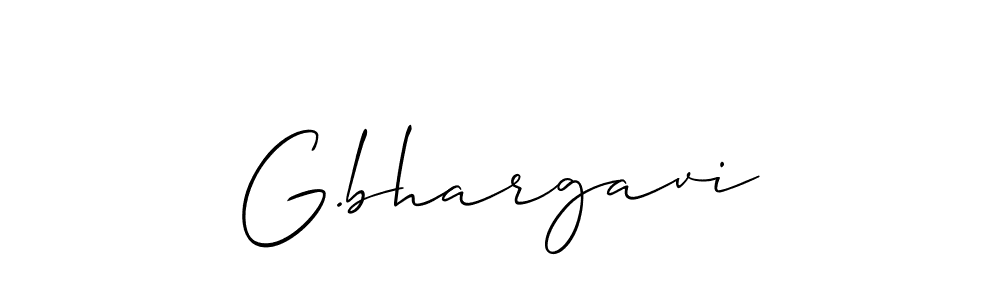 if you are searching for the best signature style for your name G.bhargavi. so please give up your signature search. here we have designed multiple signature styles  using Allison_Script. G.bhargavi signature style 2 images and pictures png