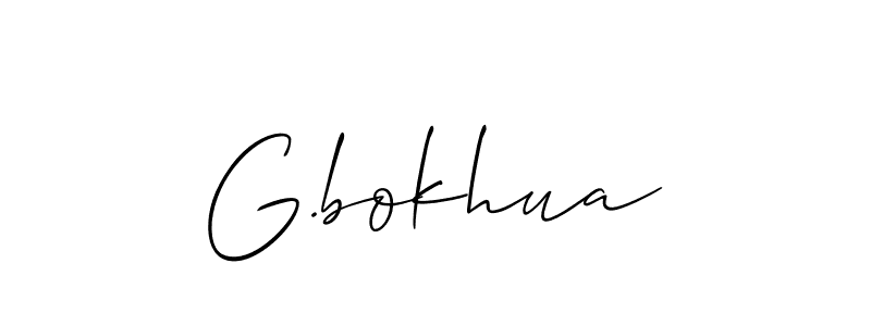 Once you've used our free online signature maker to create your best signature Allison_Script style, it's time to enjoy all of the benefits that G.bokhua name signing documents. G.bokhua signature style 2 images and pictures png