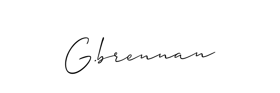 How to make G.brennan signature? Allison_Script is a professional autograph style. Create handwritten signature for G.brennan name. G.brennan signature style 2 images and pictures png