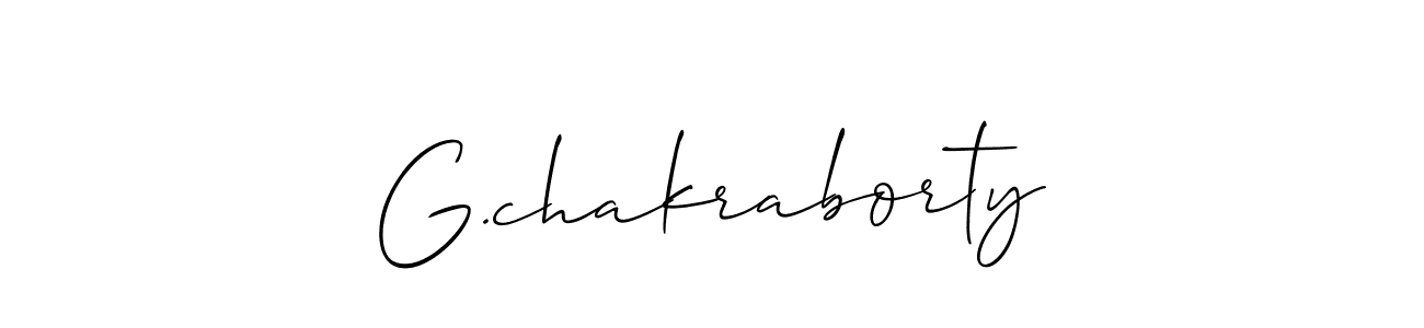 if you are searching for the best signature style for your name G.chakraborty. so please give up your signature search. here we have designed multiple signature styles  using Allison_Script. G.chakraborty signature style 2 images and pictures png