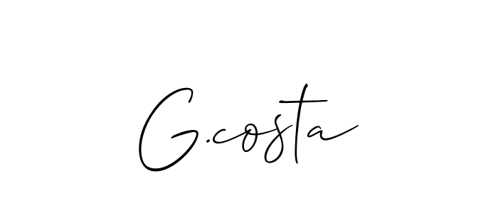 Make a beautiful signature design for name G.costa. Use this online signature maker to create a handwritten signature for free. G.costa signature style 2 images and pictures png
