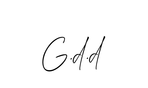 How to make G.d.d name signature. Use Allison_Script style for creating short signs online. This is the latest handwritten sign. G.d.d signature style 2 images and pictures png